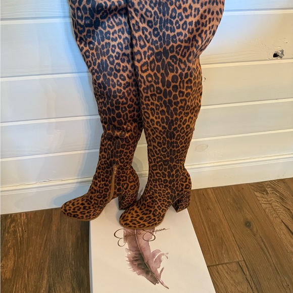 Jessica Simpson Animal Print Boots - Picture 4 of 9